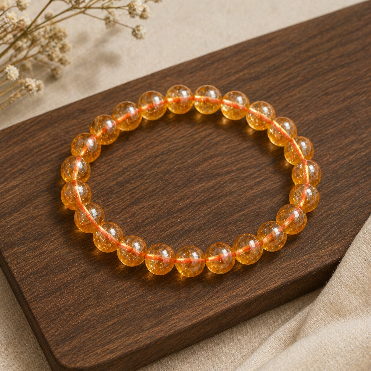 Energy & Positivity Crystal Bracelet (Citrine)
