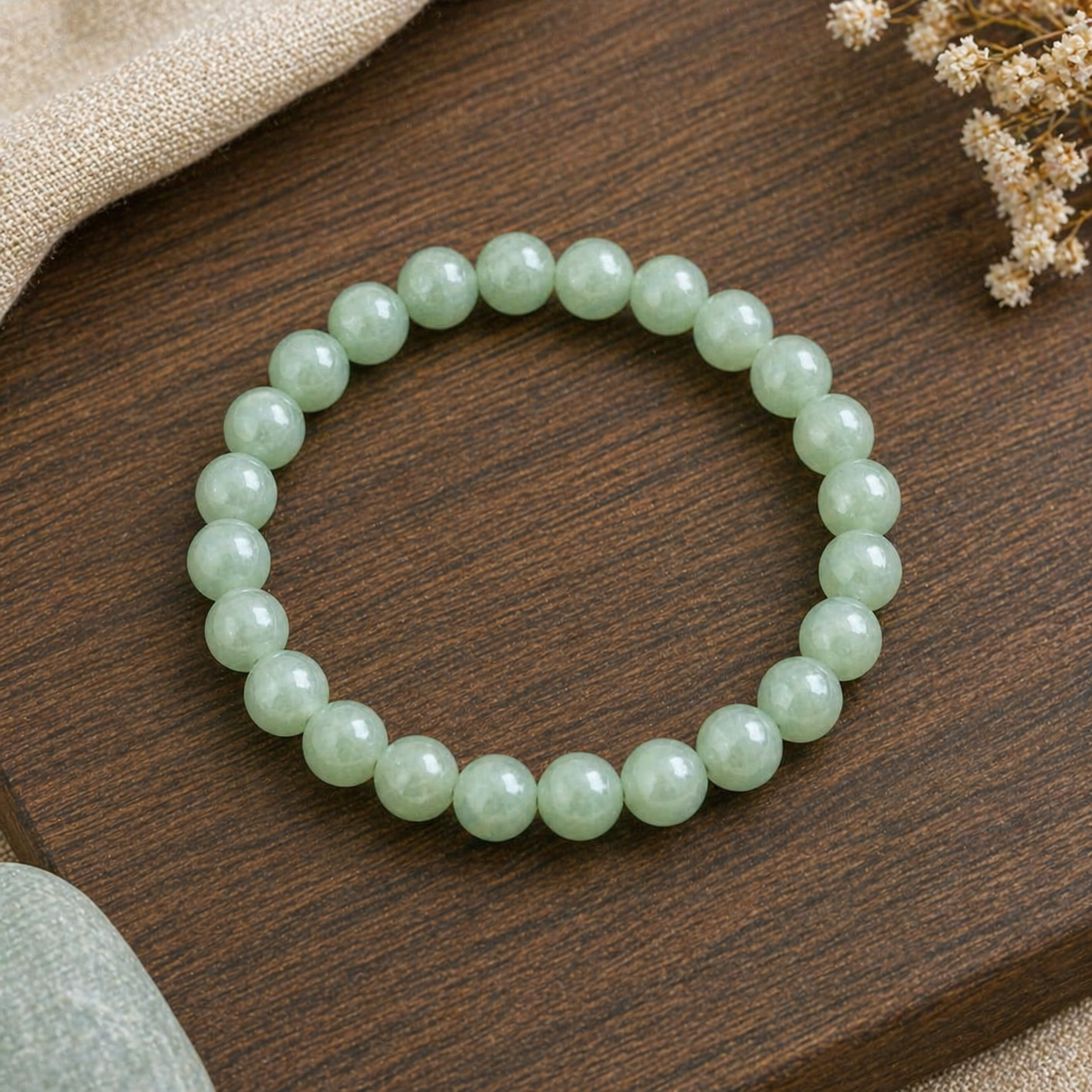 Luck & Growth Crystal Bracelet (Green Aventurine)