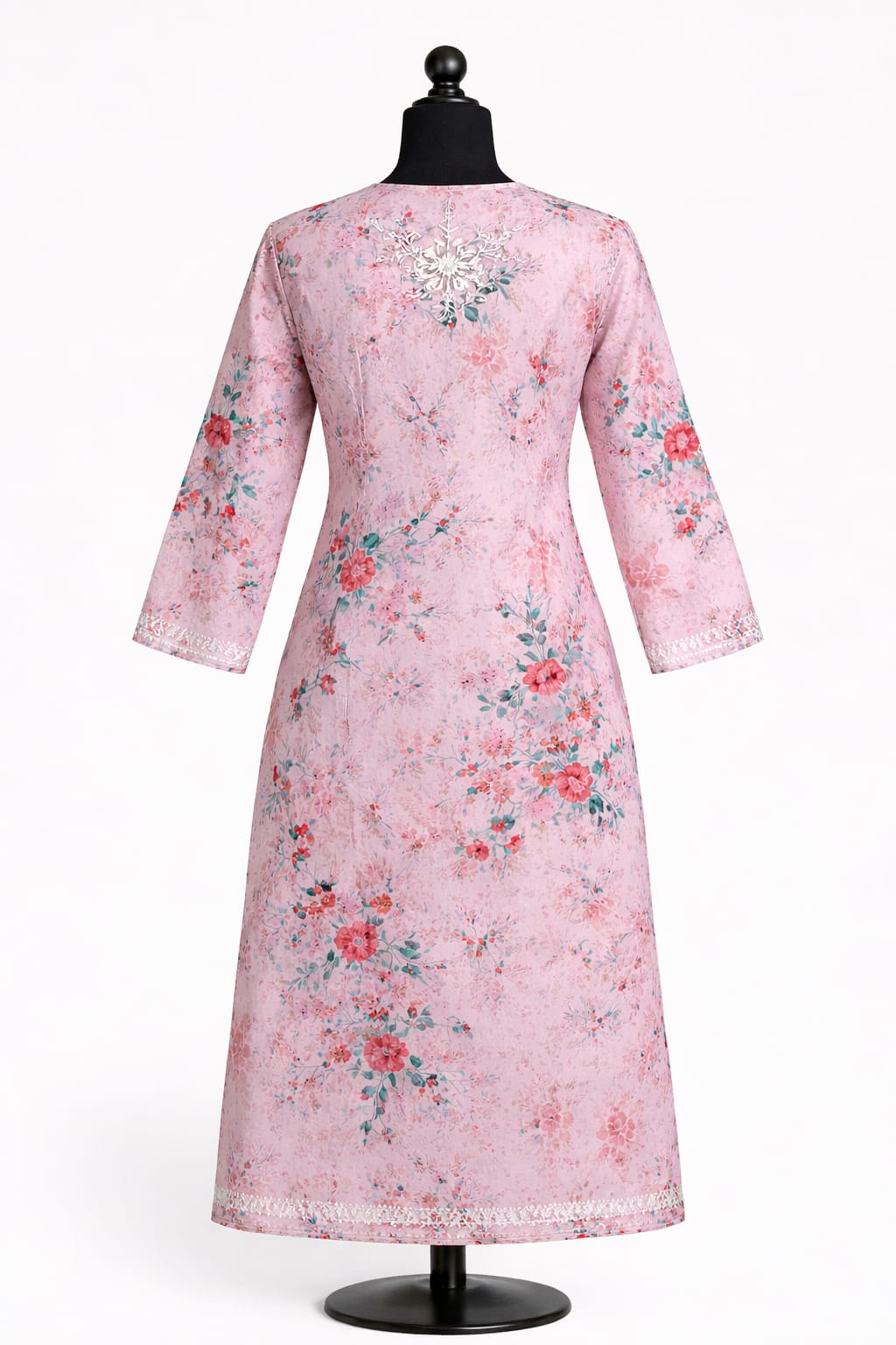 Mul Mul Shalimar Pink | Lucknavi Kurti