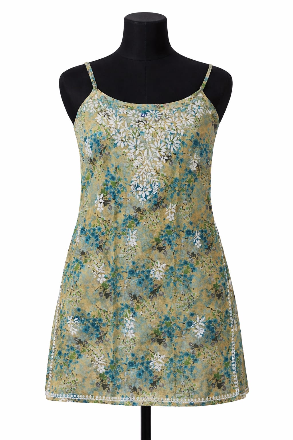 Noor Mulmul Strap Set Green | Lucknavi Kurti