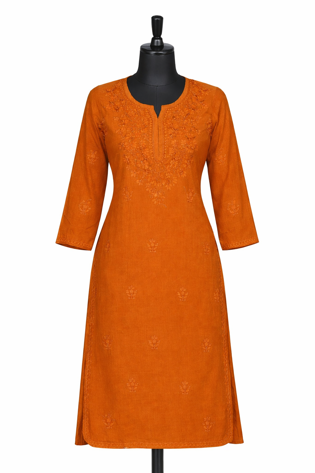 Royal Rayon Comfort Mustered yellow | Lucknavi Kurti