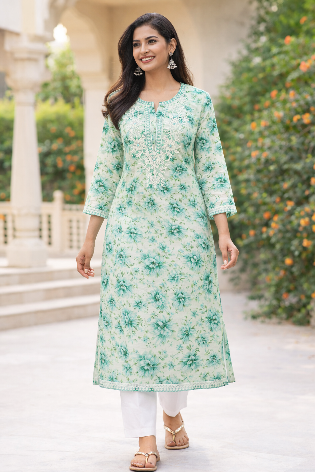 Mul Mul GB | Lucknavi Kurti