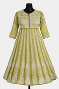 Royal Flare Suit Green | Lucknavi Kurti