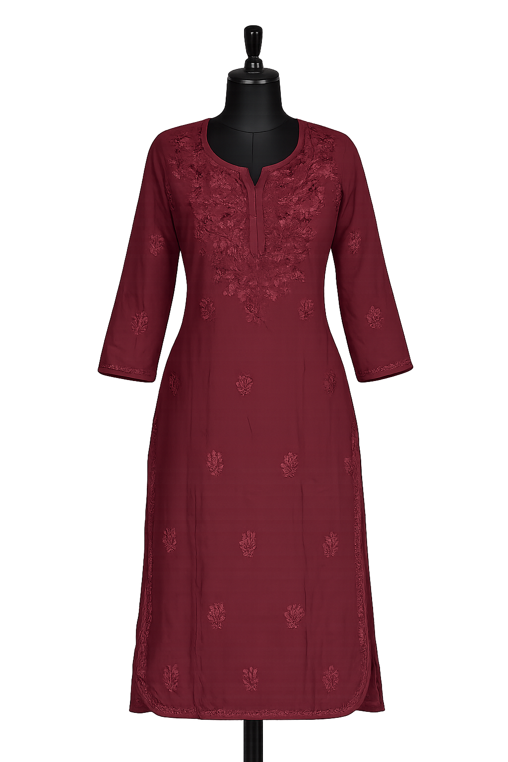 Royal Rayon Comfort Brown | Lucknavi Kurti