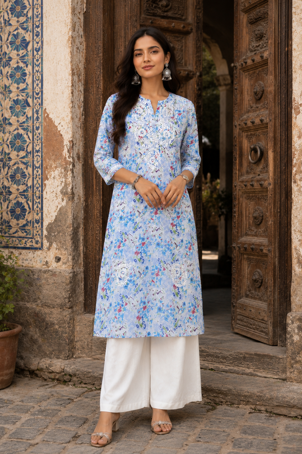 Gulbahar Lucknowi Kurti