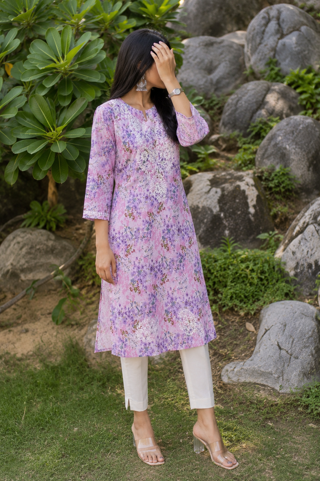 Gulrang Lucknowi Kurti