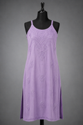 Lavender Bloom Lucknowi Slip Kurti