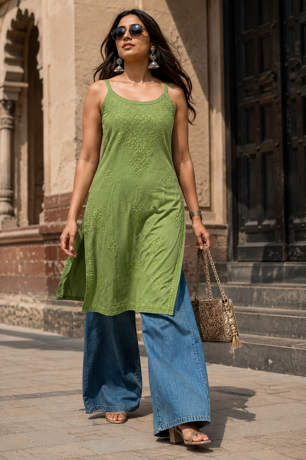 Mehreen Lucknowi Slip Kurti