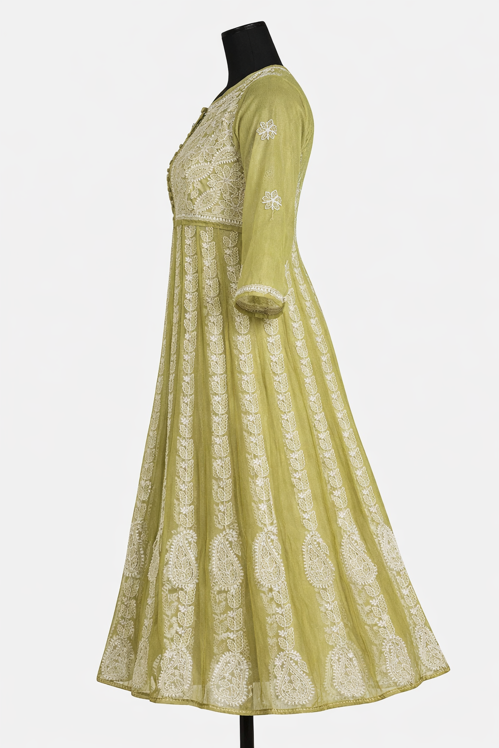 Royal Flare Suit Green | Lucknavi Kurti