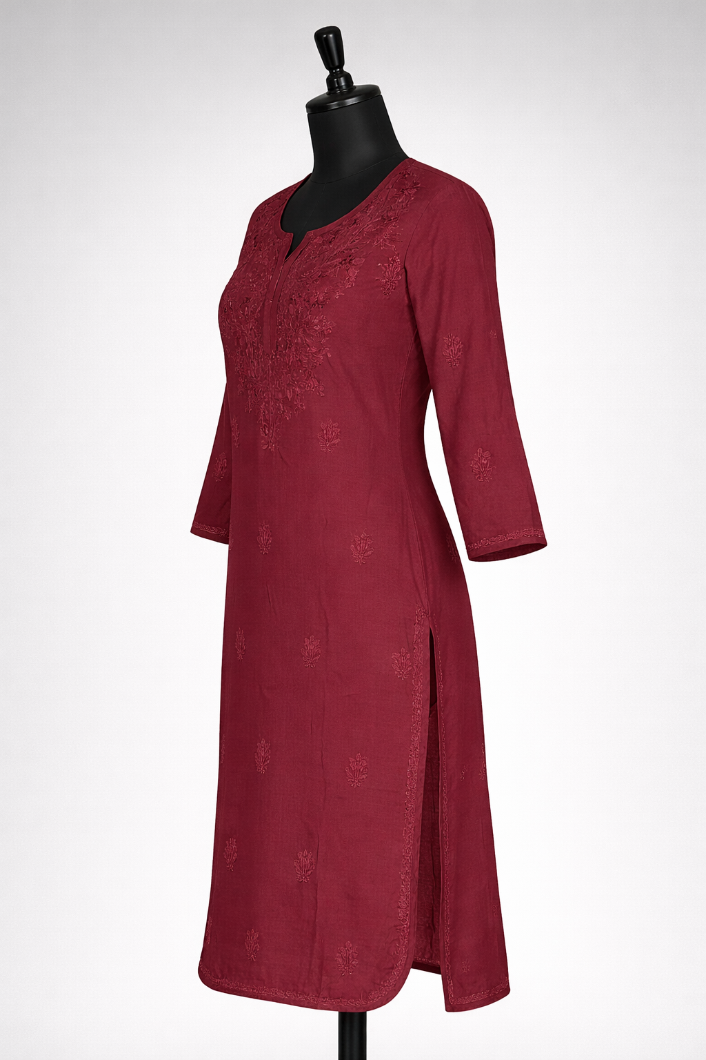Royal Rayon Comfort Brown | Lucknavi Kurti