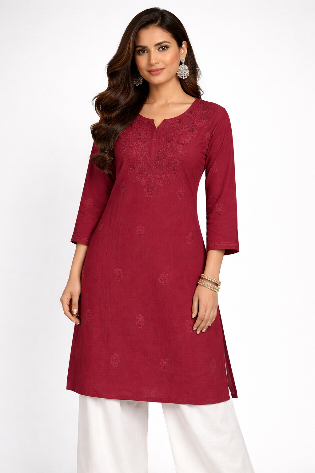 Royal Rayon Comfort Brown | Lucknavi Kurti